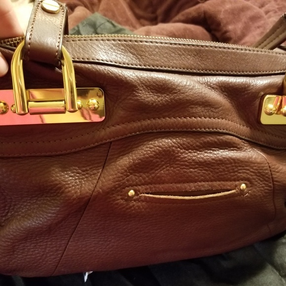 B Makowski leather handbag with dust cover - Picture 3 of 3